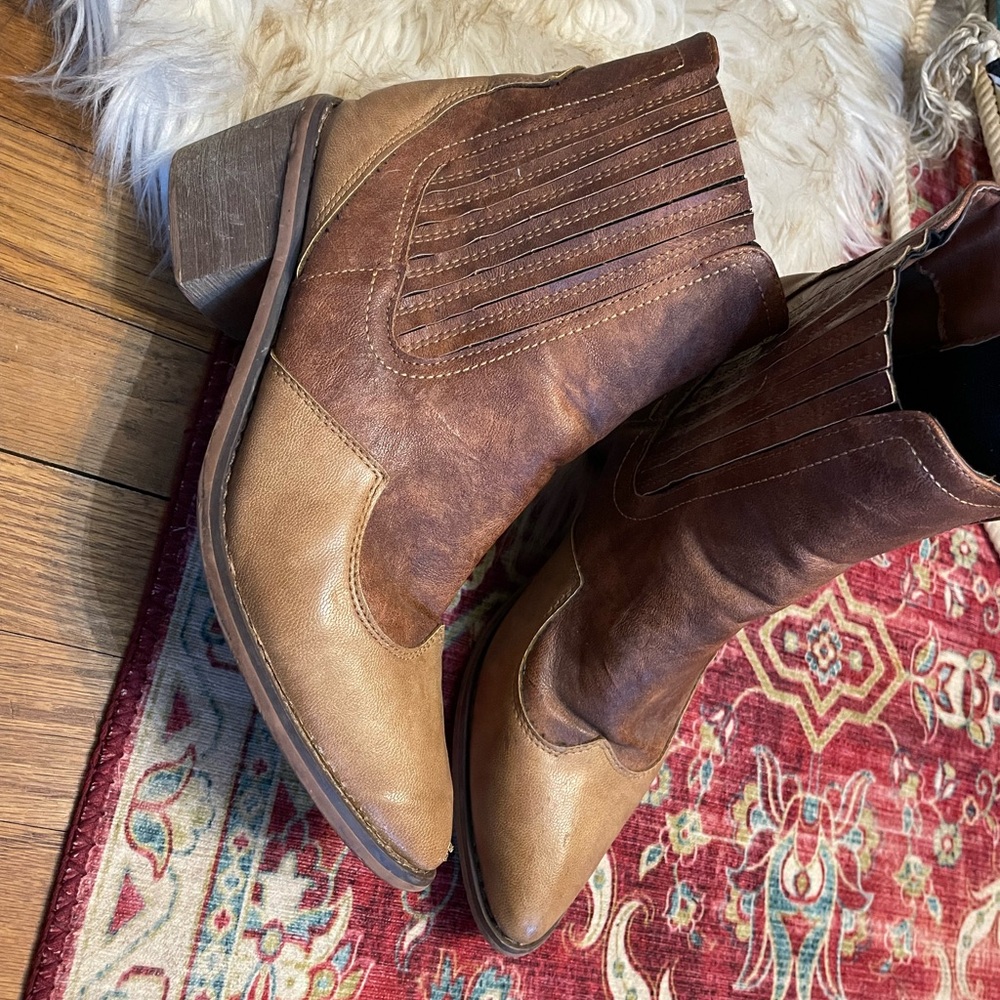 Western Cowboy Ankle Booties